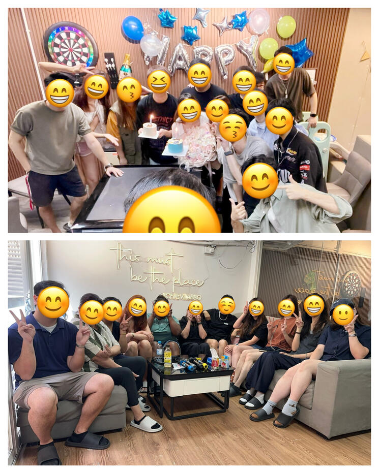Birthday and gathering moments at ChillsVille BBQ Party Room. Real group gatherings, birthday celebrations, and party moments at our venue.